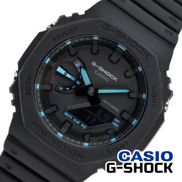 CASIO カシオ GA-2100-1A2 G-SHOCK G-ショック ANALOG-DIGITAL 2100SERIES ブラック ブルー メンズ アナログ デジタル  腕時計 ギフト プレゼント【海外正規品】