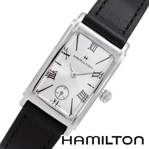 HAMILTON ハミルトン H11221750 アメリカン クラシック クォーツ ブラック シルバー レディース 腕時計 Ardmore Quartz [海外正規品]