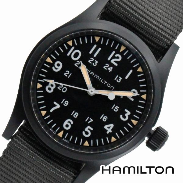 HAMILTON ハミルトン H69409930 カーキ フィールド Mechanical 機械式 手巻き 38mm ブラック 腕時計 メンズ スイス製 ミリタリーウォッチ [海外正規品]