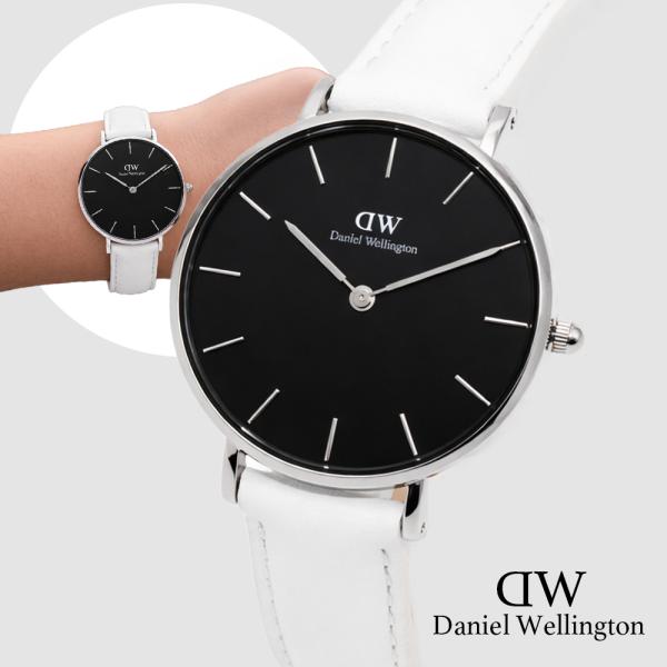 ダニエルウェリントン DW00100284 PETITE BONDI 32mm レディース ホワイト/ブラック プレゼント［並行輸入品］