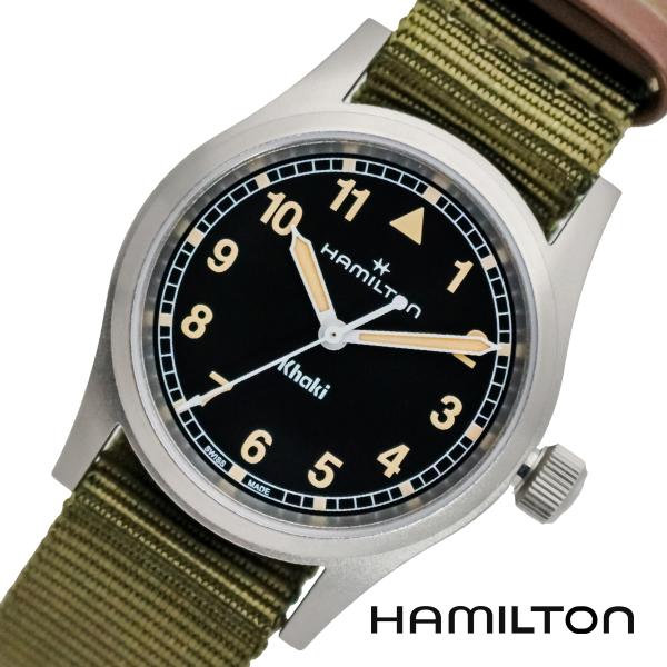 HAMILTON ハミルトン H69301930 33mm ブラック カーキフィールド クォーツ  メンズ レディース　腕時計 [海外正規品]