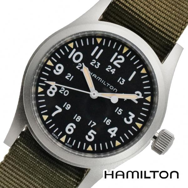 HAMILTON ハミルトン H69439931 38mm ブラック カーキフィールド MECHANICAL クォーツ  メンズ 腕時計 [海外正規品]