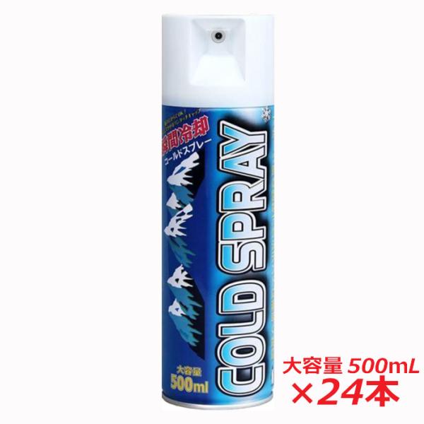 【1ケース】【早めの猛暑対策】瞬間冷却コールドスプレー 徳用500mL×24個