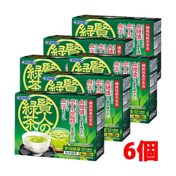 他サイト： 【機能性表示食品】オリヒロ 賢人の緑茶 （4g×30本）×6個の商品画像