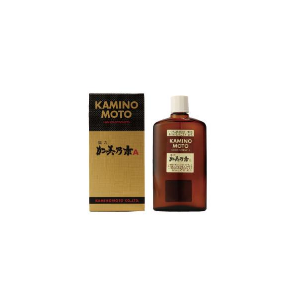 強力加美乃素A　ジャスミン調の香りは、増え始めた抜け毛の防止を主目的とした育毛剤。バランスよく配合された７つの有効成分の複合作用で頭皮・毛根機能を高めてフケ・かゆみや異常な抜け毛を防ぎ、健やかな髪の生育を促します。