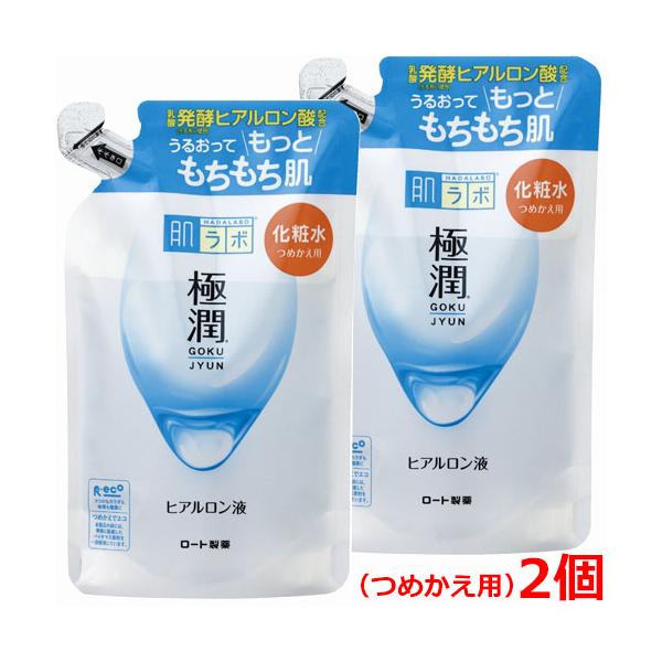 【2個】【メール便発送】ロート製薬 肌ラボ 極潤ヒアルロン液 つめかえ用 170mL×2個