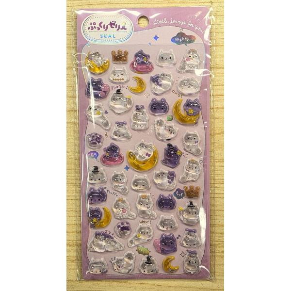 2026年6月・銀鳥産業　ぷっくりゼリーシール(ねこ)
