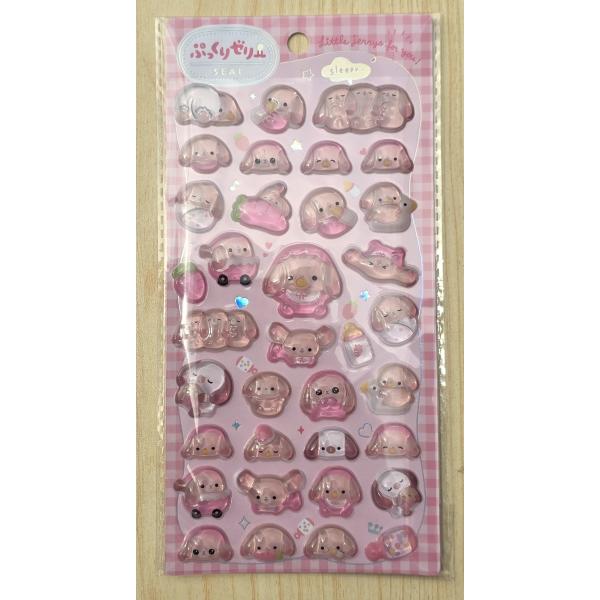 2026年6月・銀鳥産業　ぷっくりゼリーシール(うさぎbaby)
