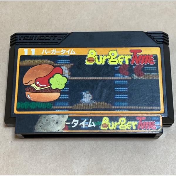 バーガータイム ファミコンカセット バンダイナムコエンターテインメント FC バーガータイム ナムコ 中古
