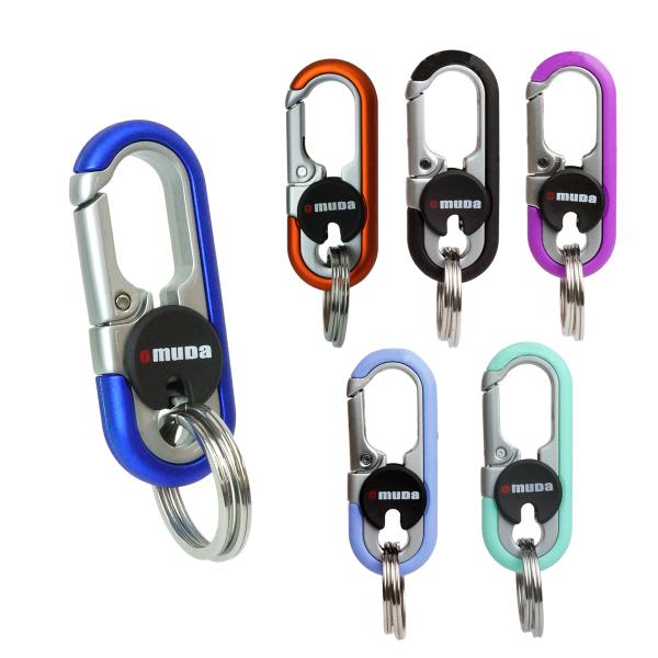 商品サイズ：約6.9cm×約2.7cm 厚さ約1.2cm重量：約33g（キーリング除く）素材：合金製造国：中国※キーリングの取付方法（ロック方法）は画像を参照してください。※ロック部分の凹みにリング2個を同時に入れた場合、ロック部を回すこと...