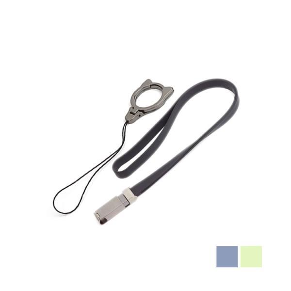 猫モチーフのリング＆ストラップ先端の金具をスライドさせれば、リングストラップとネックストラップにリング部分が開閉式になっているので、広げてスマホスタンドとしてもご利用いただけます。※本品は完全に落下を防止するものではありません。※サイズ・重...