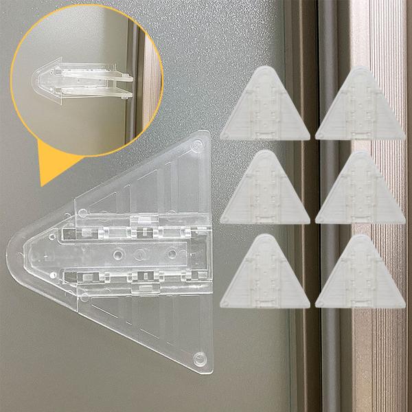 【商品仕様】本体サイズ(約)：8.9×8.6×0.8cm重量(約)：2g入数：6個材質：ABS製造国：中国【注意事項】※一度貼ると、剥がすときにきれいに剥がれなかったり跡が残る場合がございます。※本製品の使用中、装着時に生じた如何なる損害・...