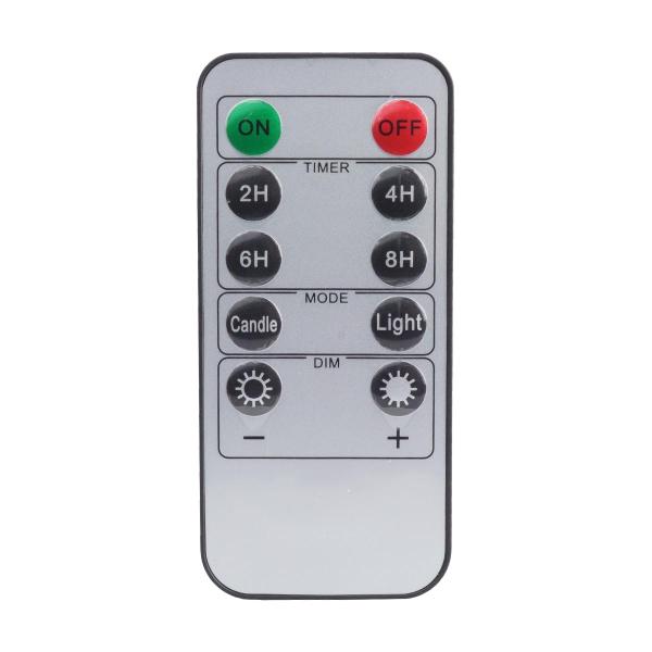 LED電池式ローソク用リモコン別売のLED電池式ローソクを離れた場所から操作ができます。※LED電池式ローソクは付属しておりません。商品仕様サイズ(約)：8.5×4×0.6cm電源：CR2025×1セット内容：LED電池式ローソク専用リモコ...