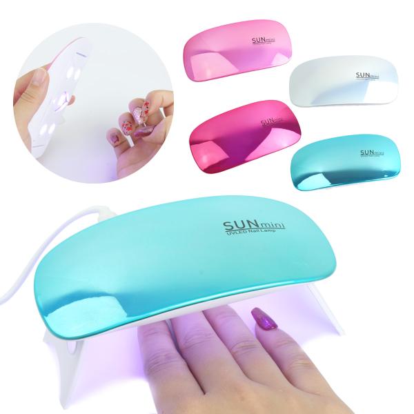 ネイルにもレジンにも使えるLED＆UVライト超コンパクトサイズのハンディタイプのジェルネイル硬化LEDネイルライトセルフジェルネイルやUVレジンなどがお家で楽しめます。LEDジェル＆UVジェルに対応した6つのLEDライトUV/LEDライトに...