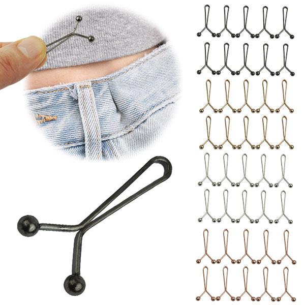 ◆商品詳細商品名：ウエスト調整クリップサイズ：約3.5×1.7cm重量：約1.7g（1個）素材：合金製造国：中国個数：同色10個入※説明書はありません。予めご了承下さい。※モニターや環境により、味が実際の商品と異なる場合がございます。※取り...