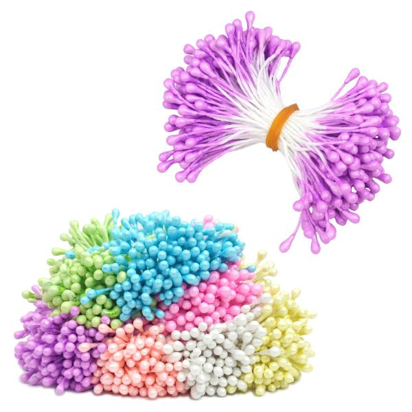 つまみ細工などにお使いいただけるハンドメイド用花芯!花芯パーツを使うことでハンドメイドのクオリティも上がりよりかわいい作品に仕上げることができます♪軸は柔らかく両端に粒がついているのでお好きな長さでカットしてご使用いただけます。お得な980...