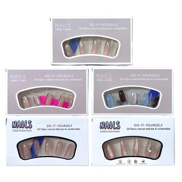 【ネイルチップ販売❥プロフ必読様限定】 ダイニングテーブルセット ネイルチップ 30枚セット 貼るだけ デザインネイル つけ爪 かわいい