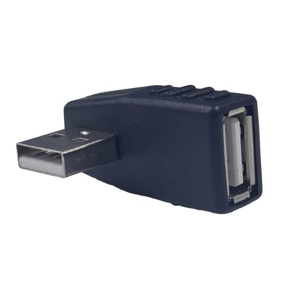 変換アダプタ L型 L字型 USB Type-A オス メス タイプA 変換コネクタ 角度 90度 直角