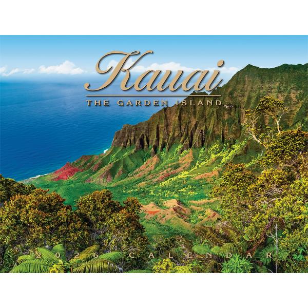 ABCストア 2026年 令和8年 ハワイ カレンダー カウアイ島の風景 2026