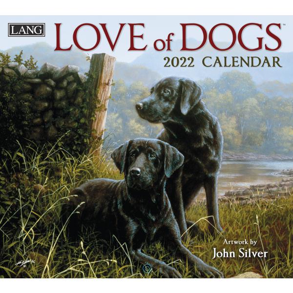 過去カレンダー　2022年　ラング / LANG カレンダー　Love of Dogs   ラヴ・オブ・ ドッグ John Silver