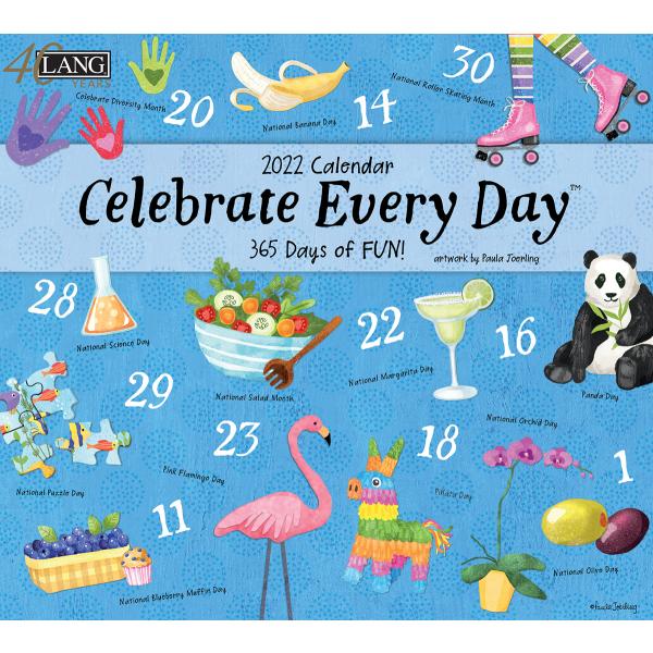 過去カレンダー　2022年　ラング / LANG カレンダー  Celebrate Everyday セレブレイト・エブリデイ