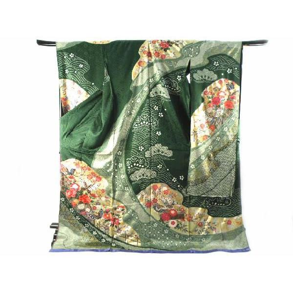 朱色 金刺繍 振り袖 美品超お得‼️5点セット