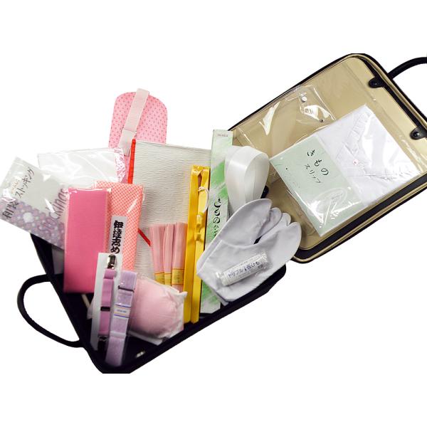 20点セット 振袖用 着付け小物セット 衣装ケース付き : 和の心 小雪