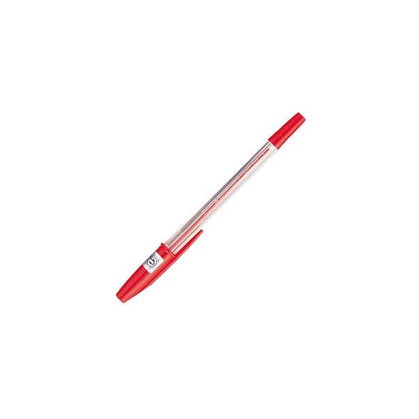 (まとめ) 三菱鉛筆 油性リサイクルボールペン 0.7mm 赤 業務用パック SAR10P.15 1箱(10本) 〔×5セット〕
