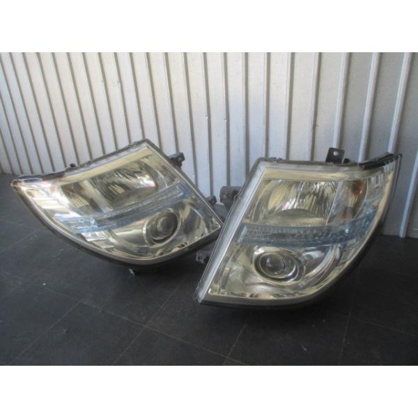 4115 CBA-E51 エルグランド 左右 ヘッドライト ランプ HID キセノン レベ付 100-24852 平成20年3月 【個人宅配送不可】