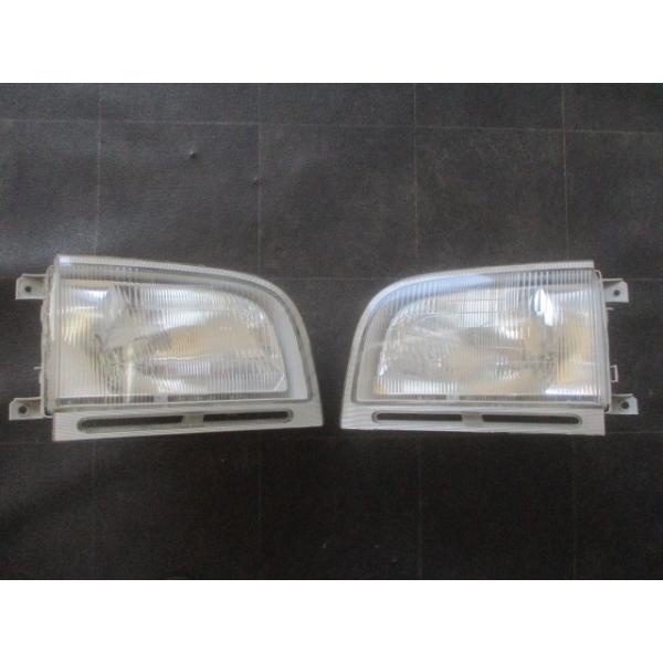 4122 GD-S200P ハイゼット トラック 左右 ヘッドライト ヘッランプ ハロゲン 110-51624  レベ無し 平成11年5月 ジャンク