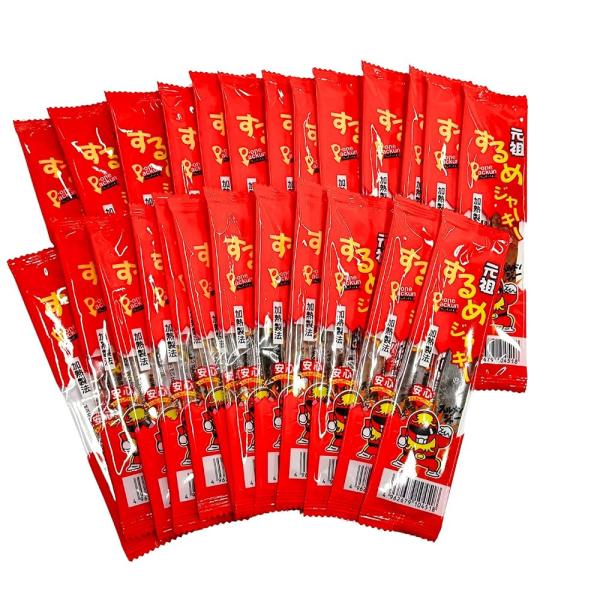 「商品情報」「主な仕様」・旨味が凝縮っ♪元祖するめジャーキー！「 タクマ食品 元祖 するめ ジャーキー 25個 セット 」です。風味豊かな イカ をじっくり乾燥させた、噛めば噛むほど 旨味 があふれる人気の スナック です。 小腹 が空いた...