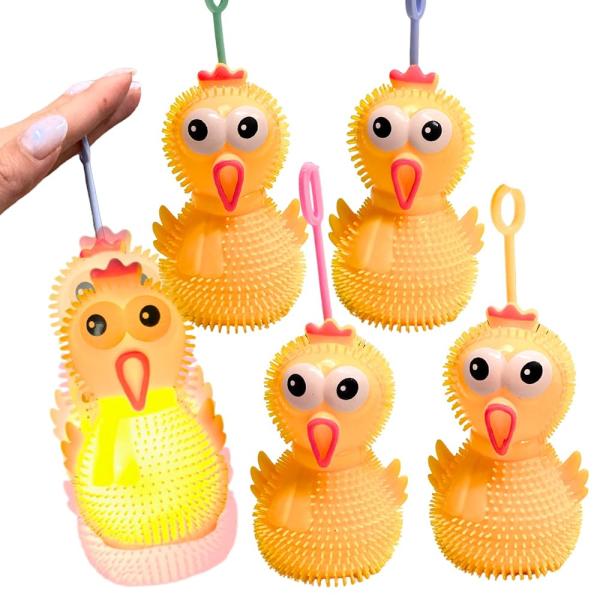 絶叫チキン フラッシュ ヨーヨー 光る 笛付き 12個 セット 景品 〔 お祭り / イベント / 子供会 / 露店 / 縁日 〕 光るおもちゃ