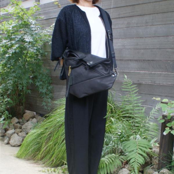 -LESS(レス)レスデザイン（ソフトシュリンク牛革）斜め掛け＆トートで使えるショルダー　LMSB-0211