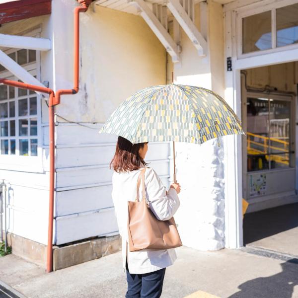 （晴雨兼用傘）槙田商店・長傘・ノルディック 大枝 北欧のデザインをベースに山梨の自然を感じる色目を表現した晴雨兼用日傘 mt-ndoe