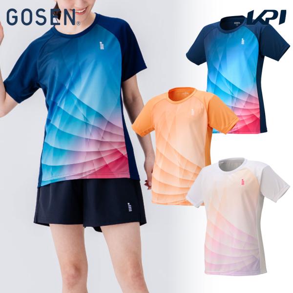 ゴーセン GOSEN テニスウェア レディース   レディースゲームシャツ T2551 2025FW
