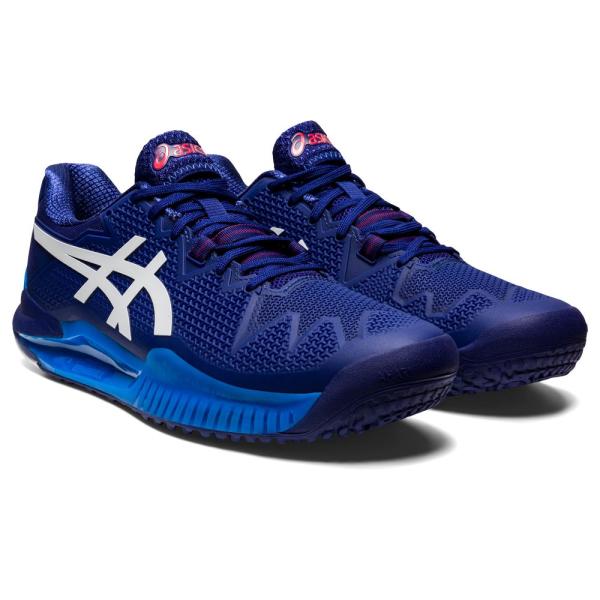 ASICS テニスシューズ レゾリューション8 ブラック/オレンジ ASICS アシックス GEL-RESOLUTION X ゲルレゾリューション