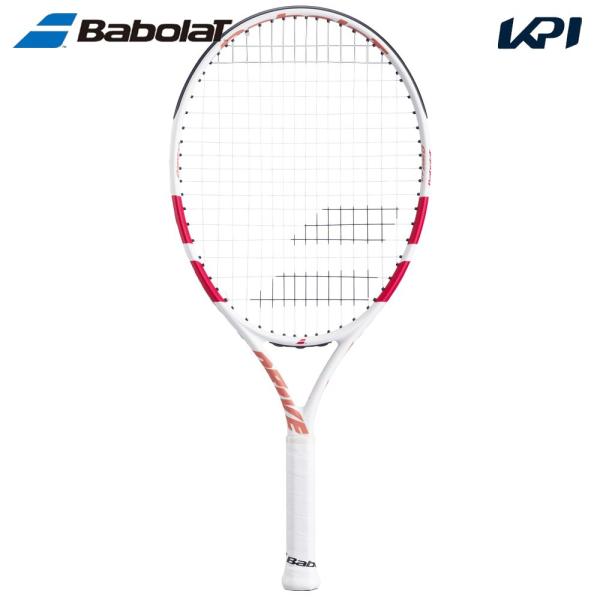 「ガット張り上げ済み」バボラ Babolat ジュニアテニスラケット DRIVE JUNIOR 23 WHITE ピュア ドライブ JR 23 ホワイト 2025 140511
