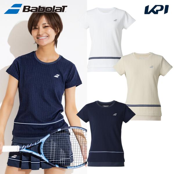 バボラ Babolat テニスウェア レディース   PURE SHORT SLEEVE SHIRT 半袖シャツ BWG5375 2025FW