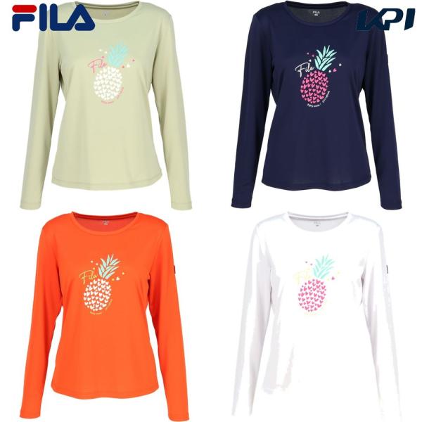 フィラ FILA テニスウェア レディース   ロングスリーブグラフィックTシャツ CZ6SGW010 2026SS