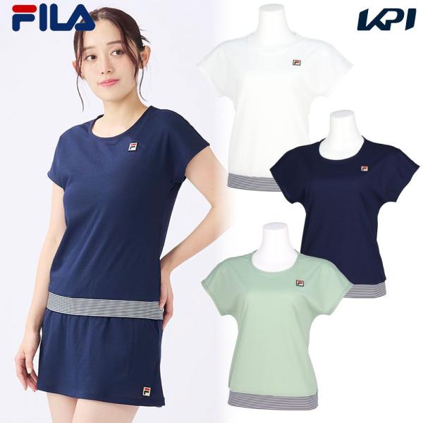 フィラ FILA テニスウェア レディース   ゲームシャツ EL0017 2025SS