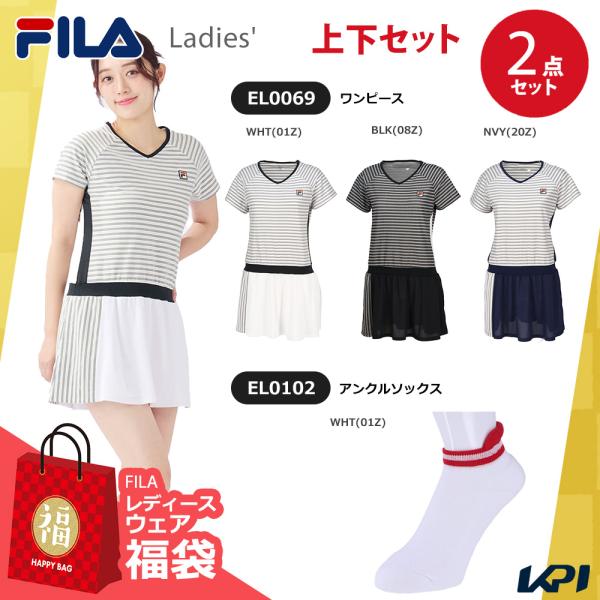 フィラ FILA テニス ウェア テニスウェア   Happybag 【上下セット】ワンピース×アンクルソックス