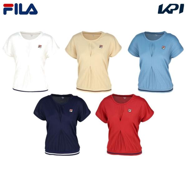 フィラ FILA テニスウェア レディース   ゲームシャツ EL0204 2025FW「サンバイザーキャンペーン対象」