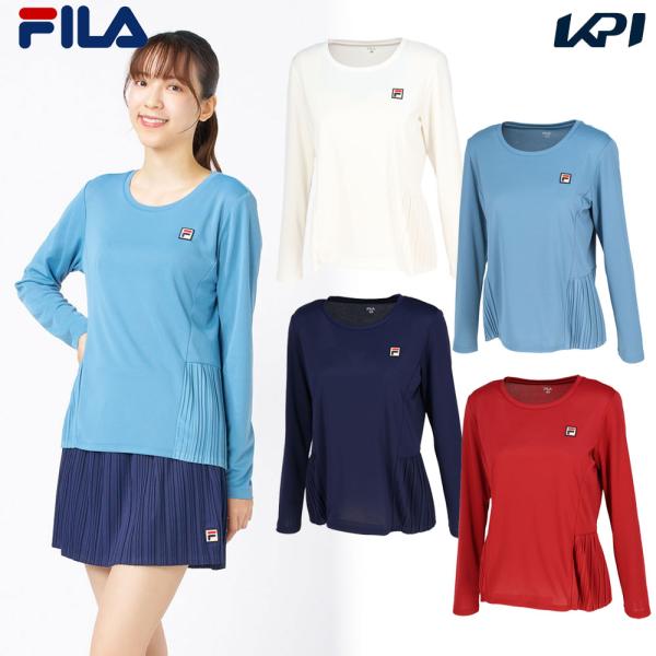 フィラ FILA テニスウェア レディース   ロングスリーブシャツ EL0206 2025FW「サンバイザーキャンペーン対象」