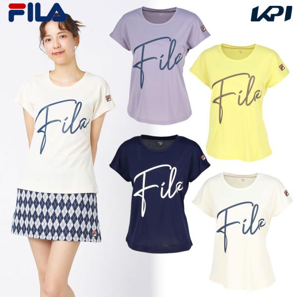 フィラ FILA テニスウェア レディース   グラフィックTシャツ EL0237 2025FW「サンバイザーキャンペーン対象」