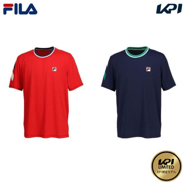 『即日出荷』フィラ FILA テニスウェア メンズ SHORT SLEEVE ショートスリーブゲームシャツ KPI限定モデル FBM5053 2023FW  「KPIスーパーセール」