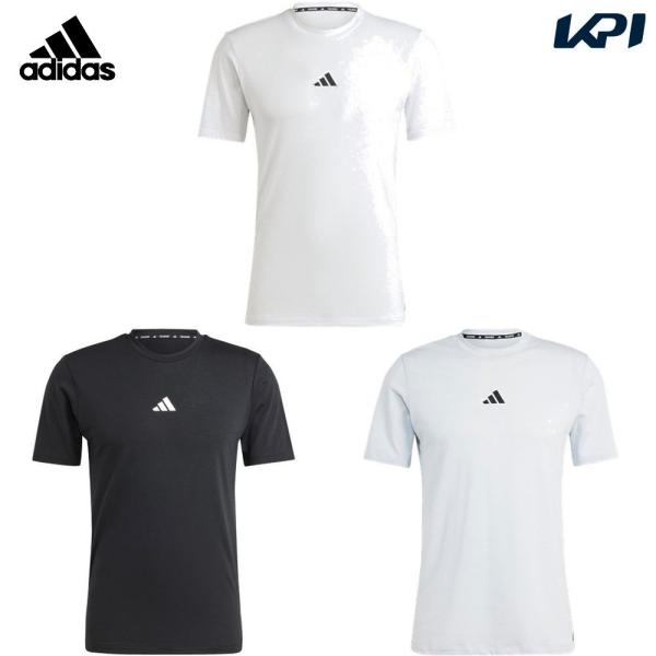 アディダス adidas ランニングウェア メンズ   ワークアウトロゴTシャツ JRZ44 2024SS