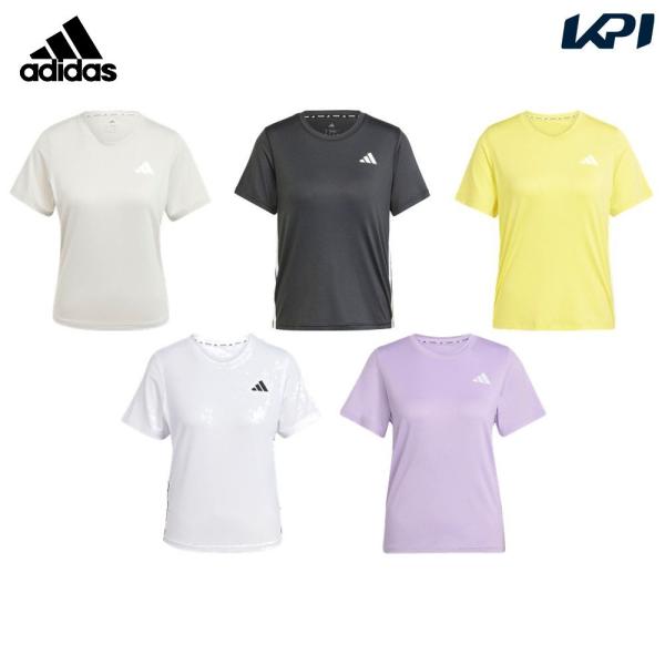アディダス adidas ランニングウェア レディース   スリーストライプス ワークアウト 半袖Tシャツ KUC81 2025SS