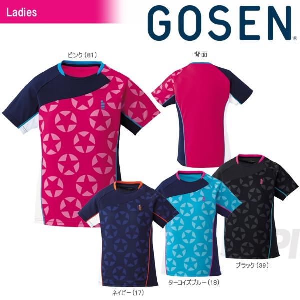GOSEN（ゴーセン） 「レディース 星柄ゲームシャツ T1711」テニス
