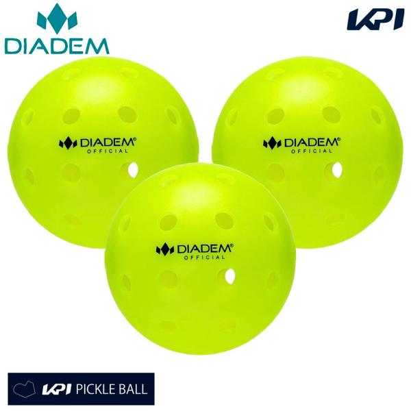 『即日出荷』ダイアデム DIADEM  ピックルボール ボール POWER PICKLEBALL 3PK パワー 3個入  TPB001