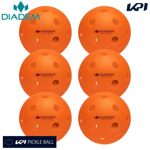 『即日出荷』ダイアデム DIADEM  ピックルボール ボール POWER PICKLEBALL INDOOR 6PK パワー インドア 6個入 TPB006
